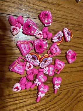 Barbie Pink Mini 20 pc Charms Pack with Rainbow Accents